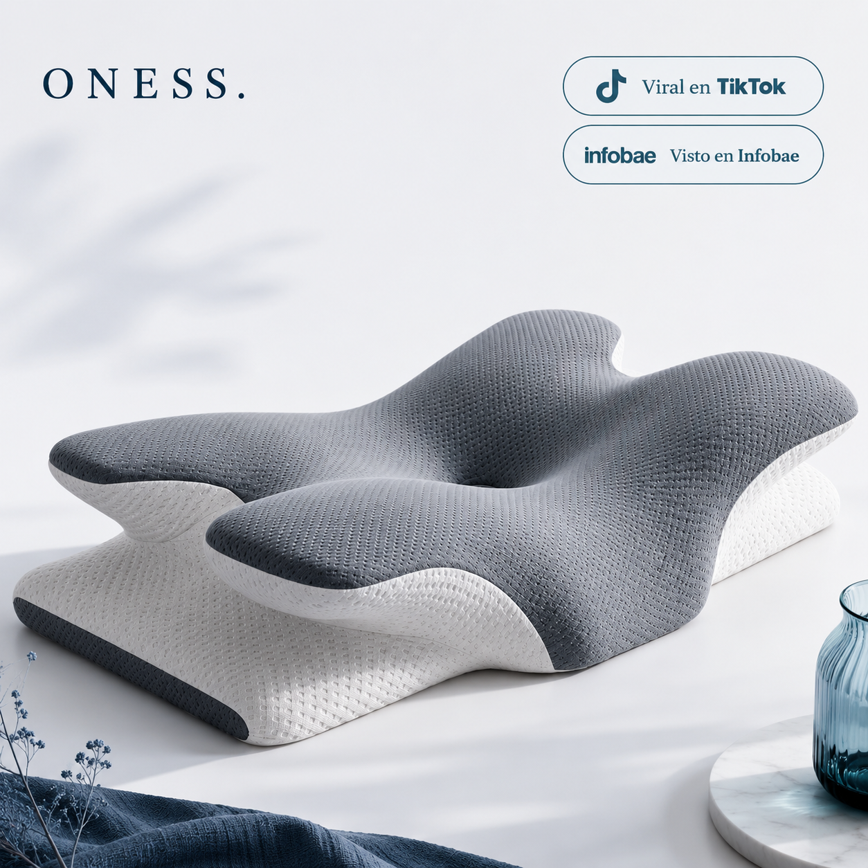 Almohada cervical ONESS vista frontal